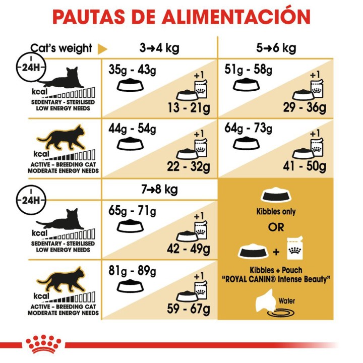 Pautas de alimentación Pienso Royal Canin Norwegian Forest Cat