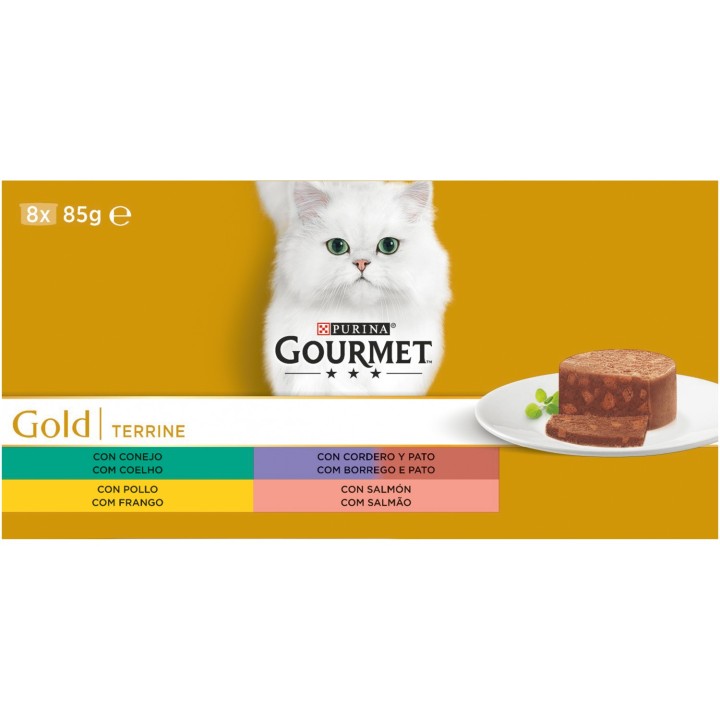 Alimento húmedo PURINA GOURMET Gold   Terrine  Pack Surtido