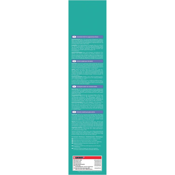 PURINA ONE Bifensis Pelaje y Bolas de Pelo rico en Pollo y Cereales