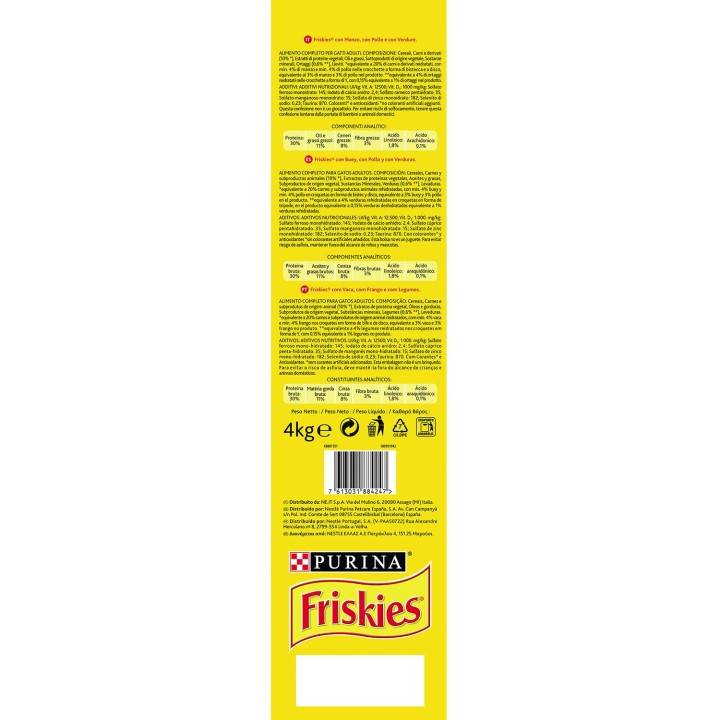 Purina Friskies Cat Adult Buey Pollo Verduras