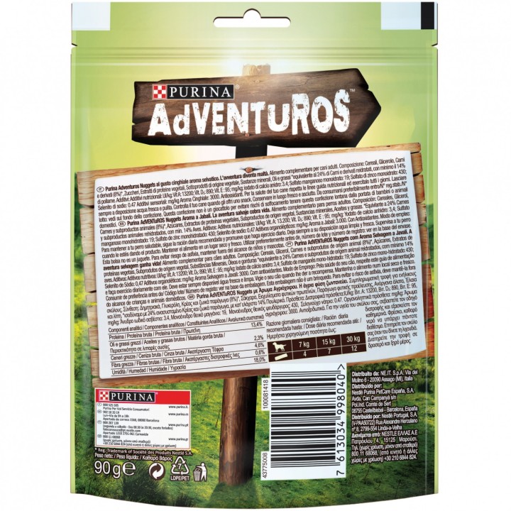 Purina Adventuros Nuggets, snacks para perro