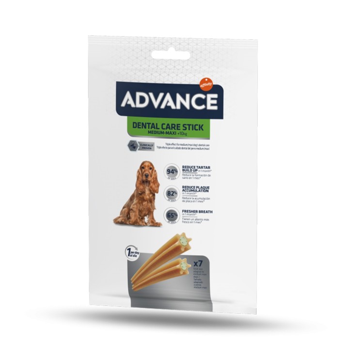 Advance Dental Care Stick, Snacks para perros, Higiene bucal