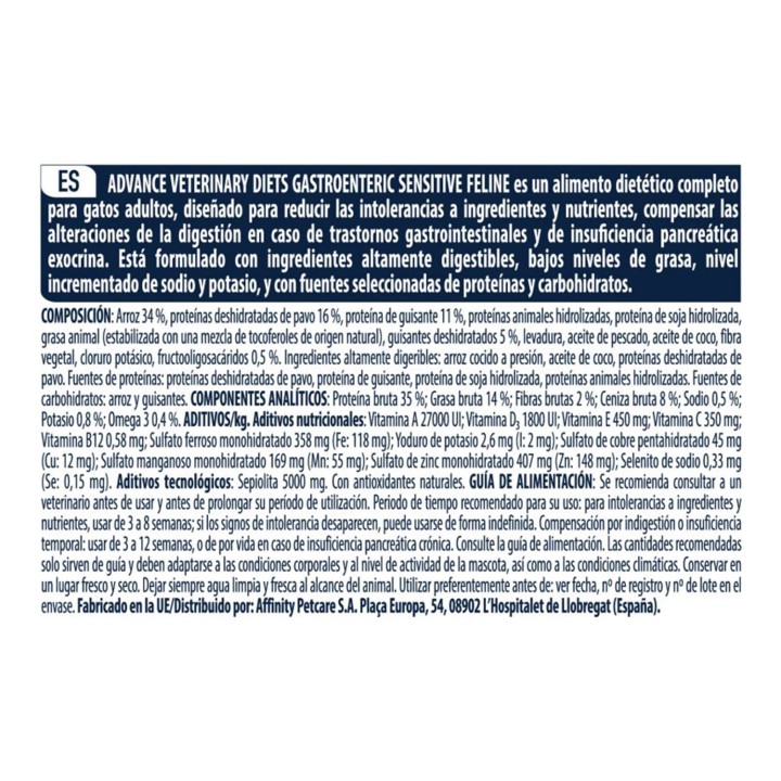 Advance Veterinary Gastroenteric Sensitive
