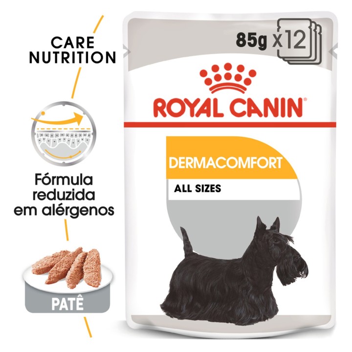Comida húmeda Royal Canin Dermaconfort Pouch para perros - Kompymascotas