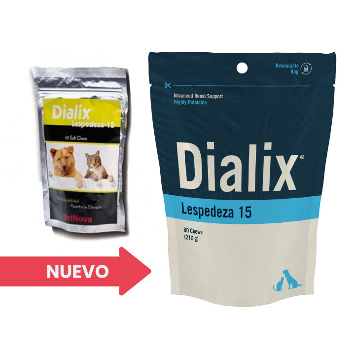Suplemento Dialix Lespedeza 15 para perros y gatos - Kompymascotas