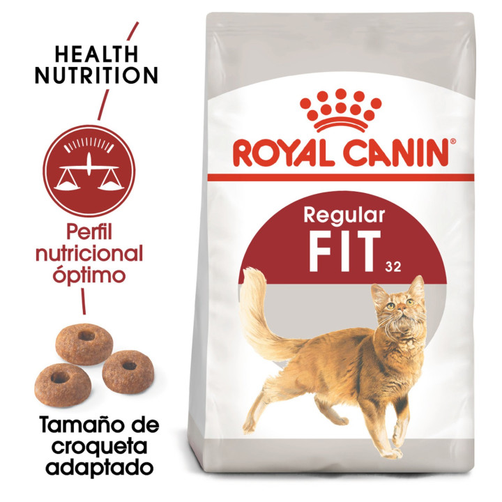 Royal Canin Feline Nutrition Fit 32, Pienso para gatos - Kompymascotas