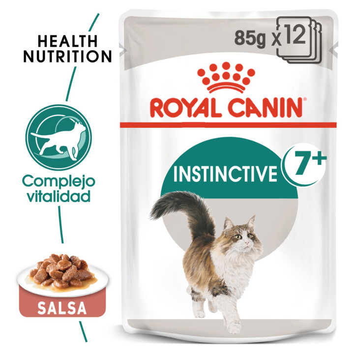 Royal Canin Instinctive +7, Comida húmeda  para gatos - Kompymascotas