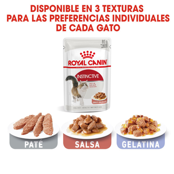 Royal Canin Instinctive - Paté, Latas, comida húmeda para gatos - Kompymascotas