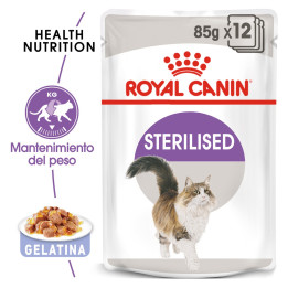 Royal Canin Sterilised - Jelly, Latas, comida húmeda para gatos - Kompymascotas