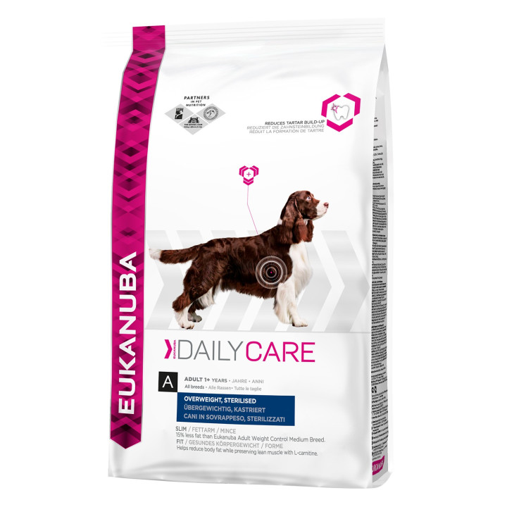 Eukanuba DailyCare Overweight Sterilized, piensos para perros - Kompymascotas