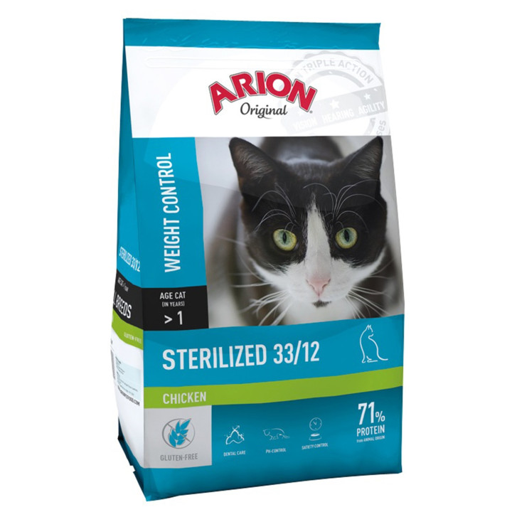 Arion Premium Sterilized, pienso para gatos esterilizados - Kompymascotas