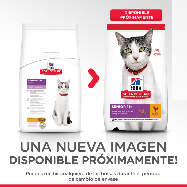 Hill's Science Plan Feline Senior 11+ Healthy Ageing - Kompymascotas