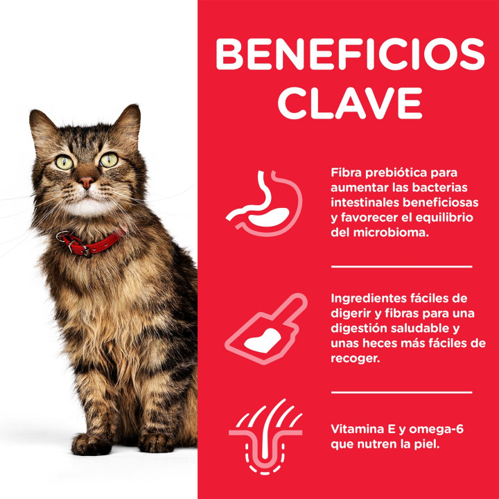 Hill's Science Plan Feline Adult Sensitive Stomach & Skin Pollo, Pienso para gatos - Kompymascotas