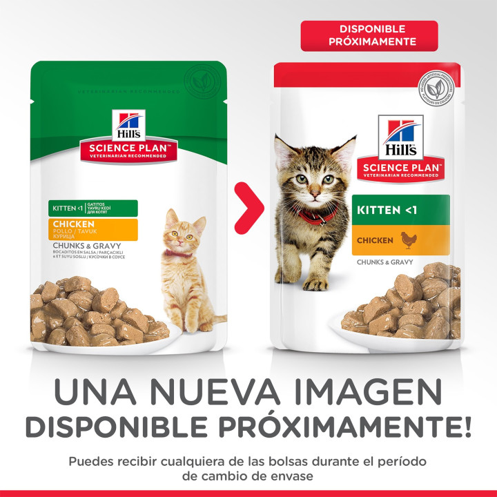 Hill's Science Plan Kitten con Pollo, Comida Húmeda gatos - Kompymascotas