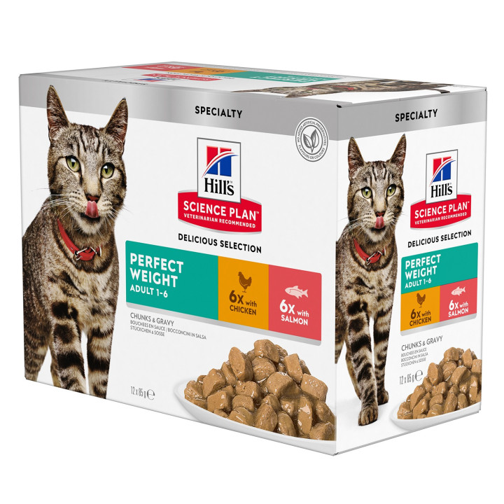 Science Plan Perfect Weight , comida húmeda para gatos - Kompymascotas