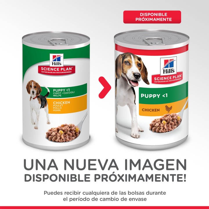 Hill's Science Plan Puppy con Pollo, comida húmeda para perros - Kompymascotas