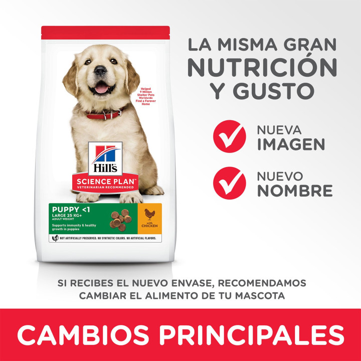 Hill's Science Plan Puppy Healthy Development, pienso perros Razas Grandes - Kompymascotas