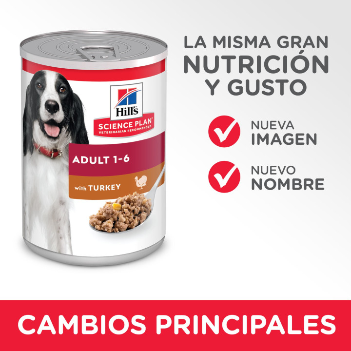 Hill's Science Plan Adult con Pavo, comida húmeda para perro - Kompymascotas