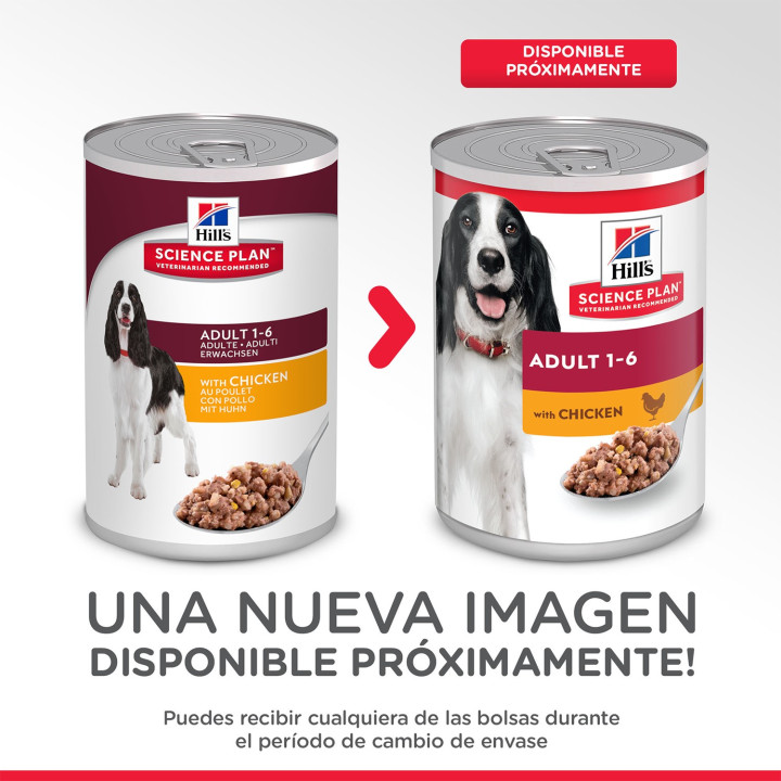 Hill's Science Plan Adult con Pollo, Comida húmeda perro - Kompymascotas