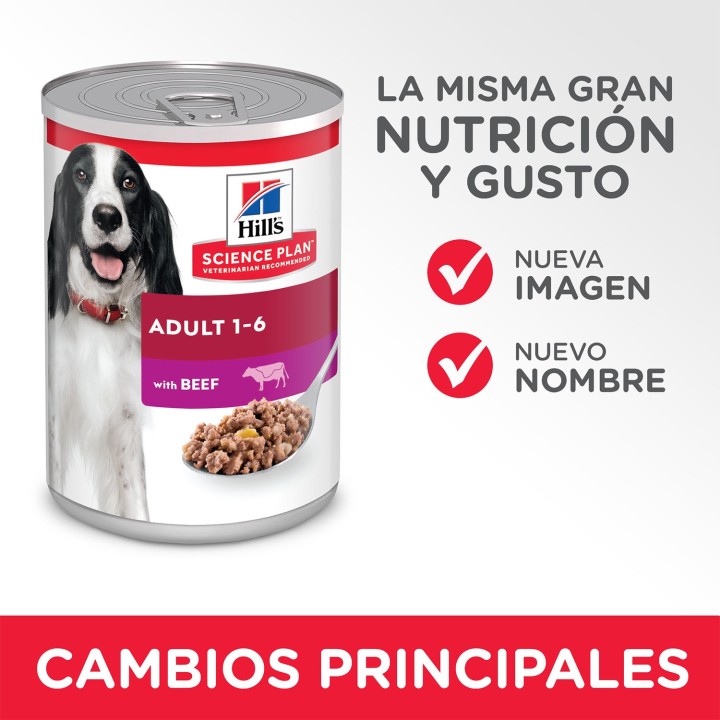 Hill's Science Plan Adult con Ternera, comida húmeda perro - Kompymascotas