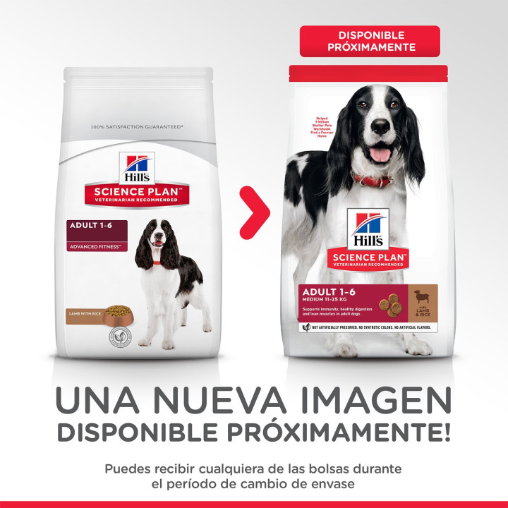Hill's Science Plan Adult Advance Fitness Cordero y Arroz Pienso para perros - Kompymascotas