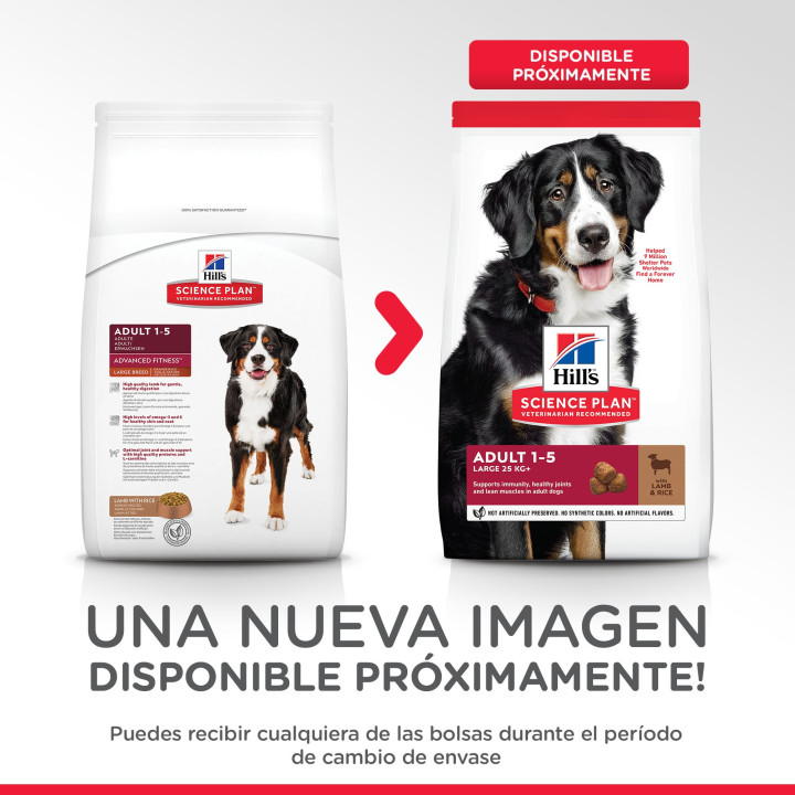 Hill's Science Plan Adult Advance Fitness, pienso perros Razas Grandes - Kompymascotas