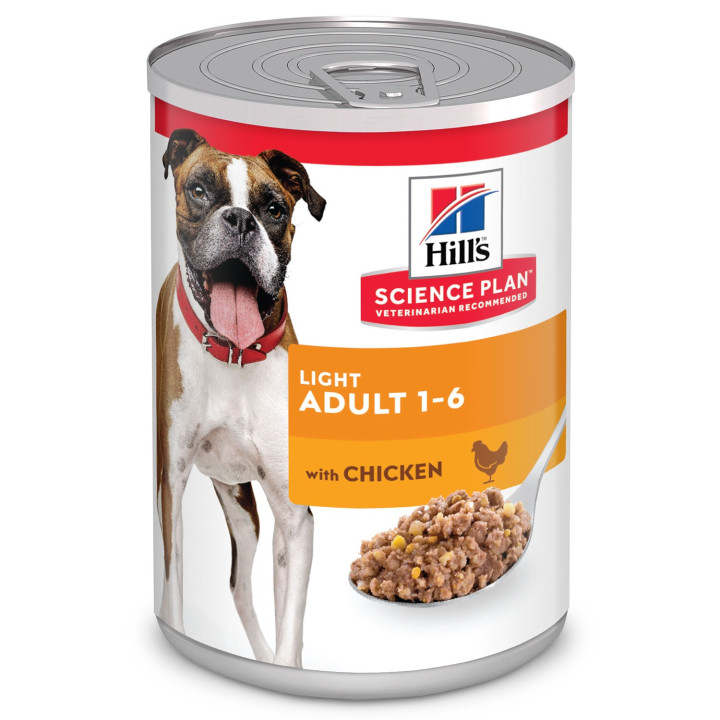 Hill's Science Plan Adult Light con Pollo, comida húmeda para perro - Kompymascotas