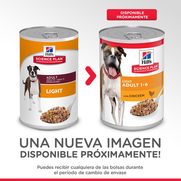 Hill's Science Plan Adult Light con Pollo, comida húmeda para perro - Kompymascotas