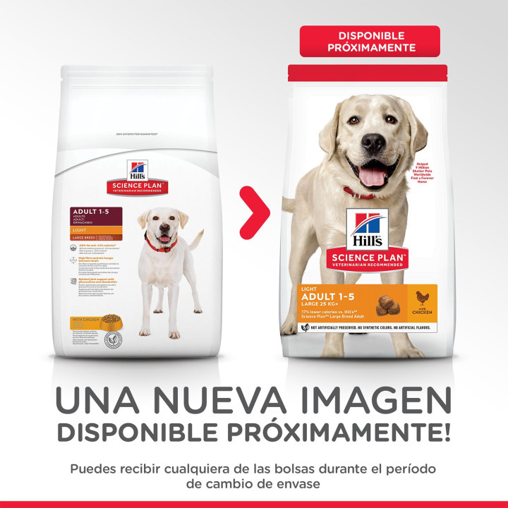 Hill's Science Plan Adult Light, pienso para perros - Kompymascotas