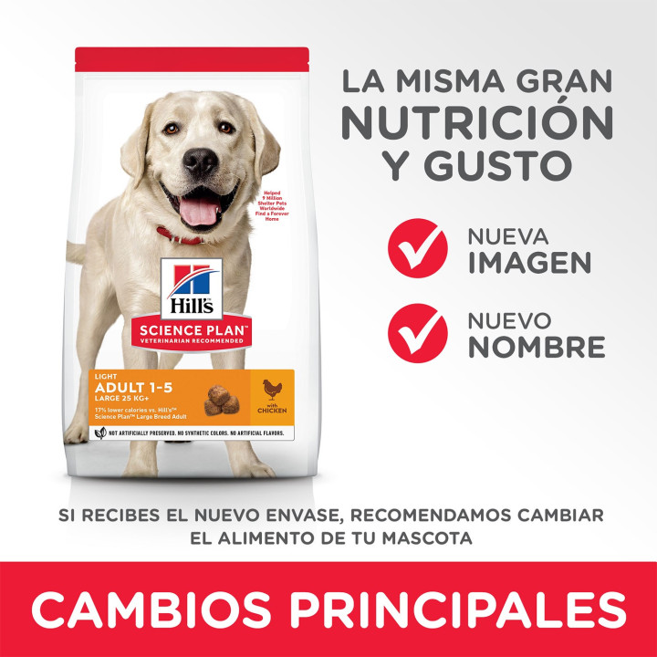 Hill's Science Plan Adult Light, pienso para perros - Kompymascotas