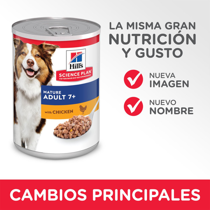 Hill's Science Plan Mature Adult 7+ Active Longevity Pollo, comida húmeda - Kompymascotas