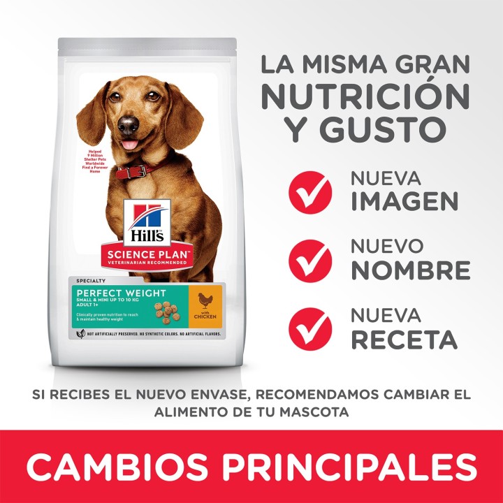 Hill's Science Plan Perfect Canine Mini Pienso para perros - Kompymascotas