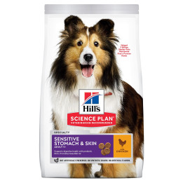 Hill's Science Plan Canine Adult Sensitive Stomach & Skin, Pienso para perros - Kompymascotas