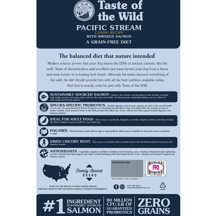 Taste of the Wild Pacific Stream, pienso sin cereales - Kompymascotas