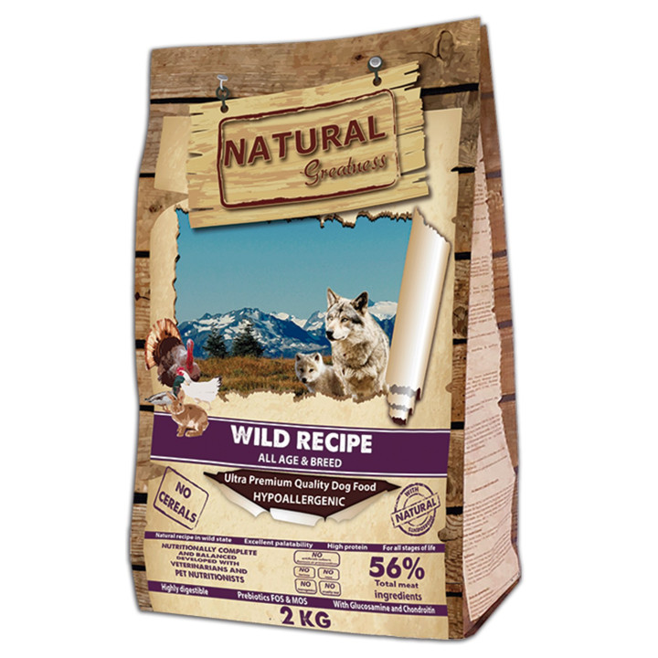 Receta Salvaje de Natural Greatness es un pienso hipoalergénico