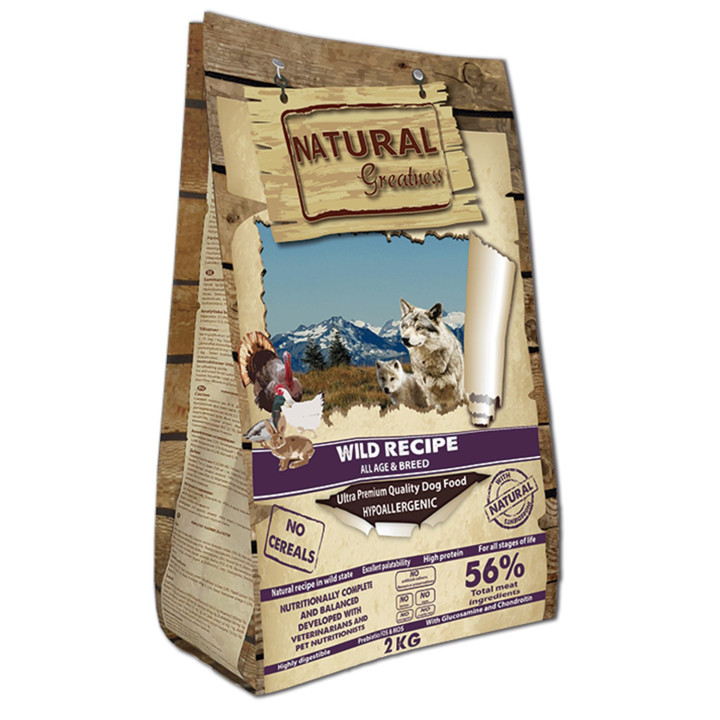 Receta Salvaje de Natural Greatness es un pienso hipoalergénico