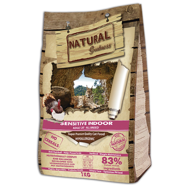  alta cantidad de proteína, ideal para las razas de gatos adultos