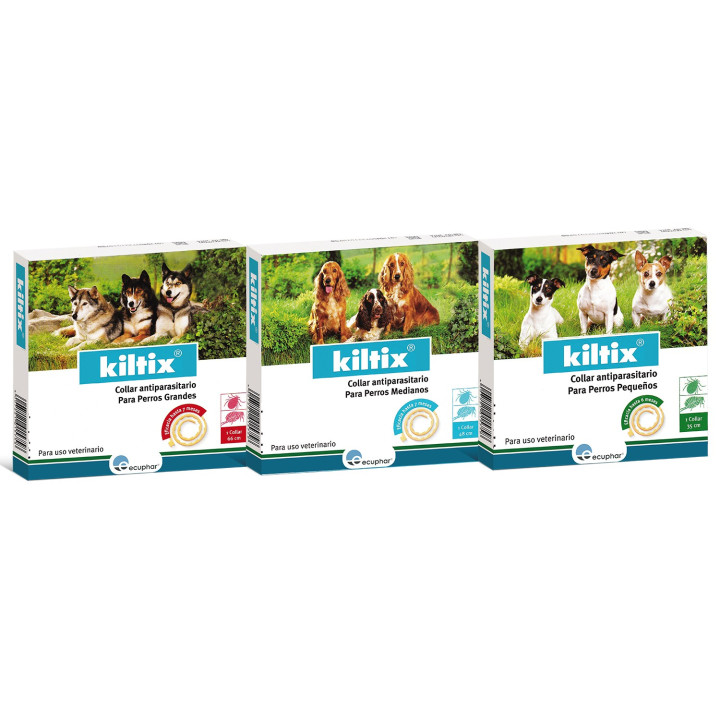 Collar antiparasitario Kiltix para perros - Kompymascotas