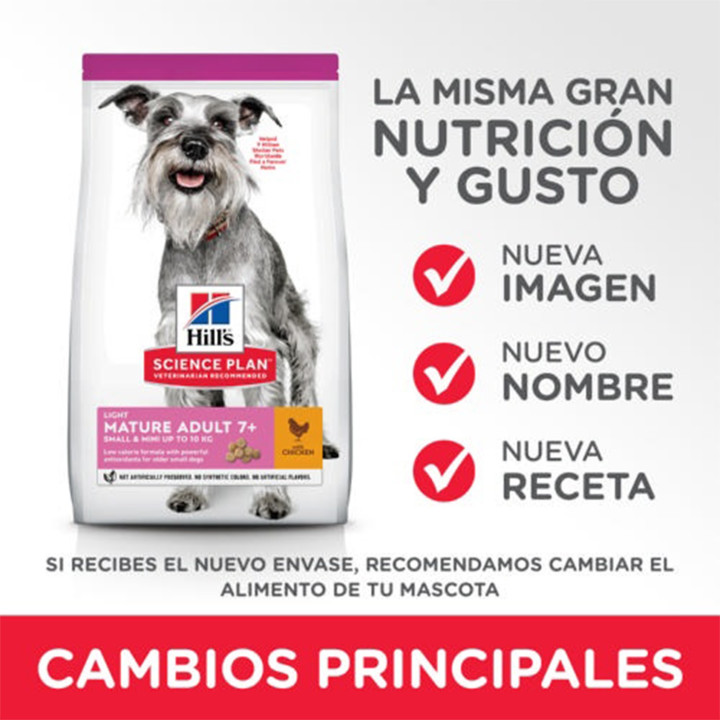 Pienso Hill's Science Plan Mature Adult 7+ Light Mini - Kompymascotas