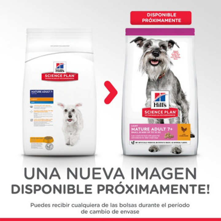 Pienso Hill's Science Plan Mature Adult 7+ Light Mini - Kompymascotas
