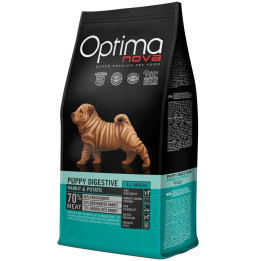 Optima Nova Puppy Digestive Rabbit & Potato, Pienso para perros - Kompymascotas
