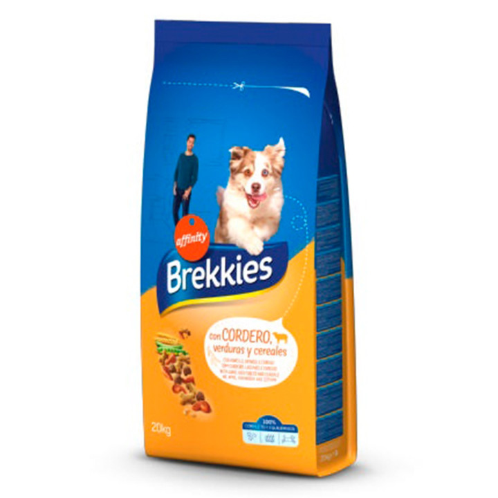 Pienso para perros Brekkies Cordero y Arroz - Kompymascotasº