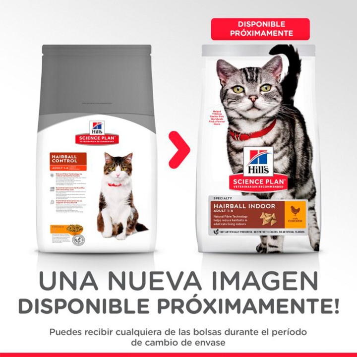 Hill's Science Plan Feline Mature Adult 7+ Hairball - Kompymascotas