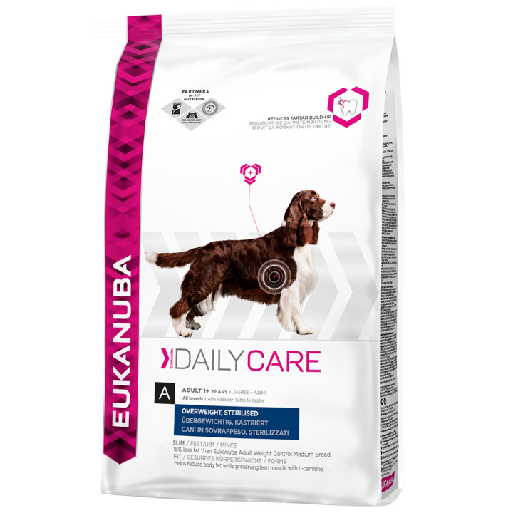 Eukanuba DailyCare Overweight Sterilized, piensos para perros - Kompymascotas