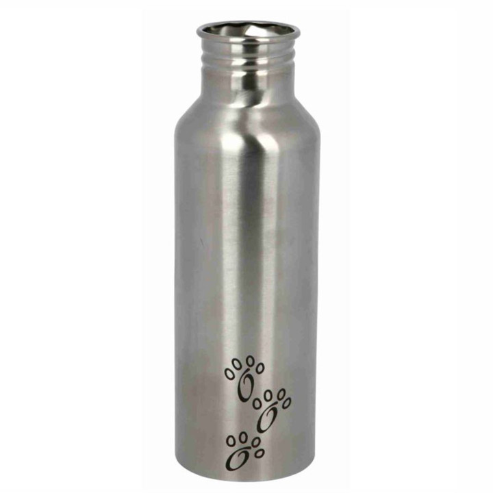 Bebedero Viaje para perro o gato con Botella Acero Inoxidable - Kompymascotas