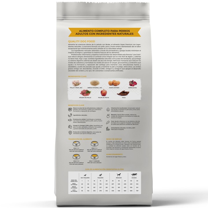 Boske Adult Chicken & Turkey Low Grain 