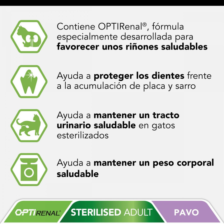 Purina Pro Plan Sterilised Gato Pavo Pienso para gatos - Kompymascotas