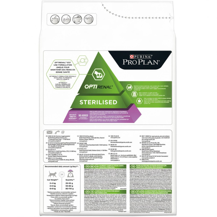 Purina Pro Plan Sterilised Gato Pavo Pienso para gatos - Kompymascotas
