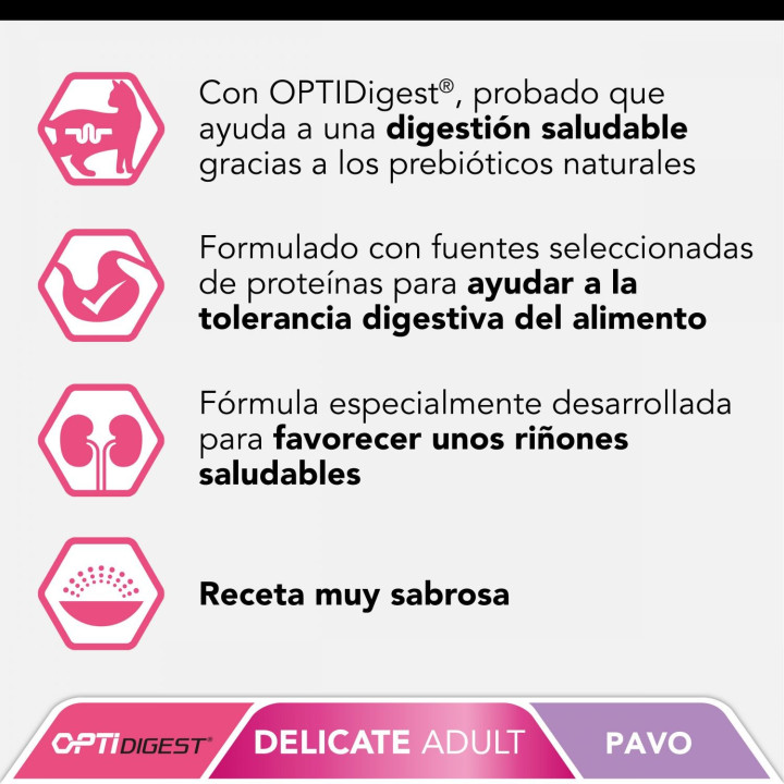 Purina Pro Plan Delicate Optirenal, Pienso para Gato - Kompymascotas