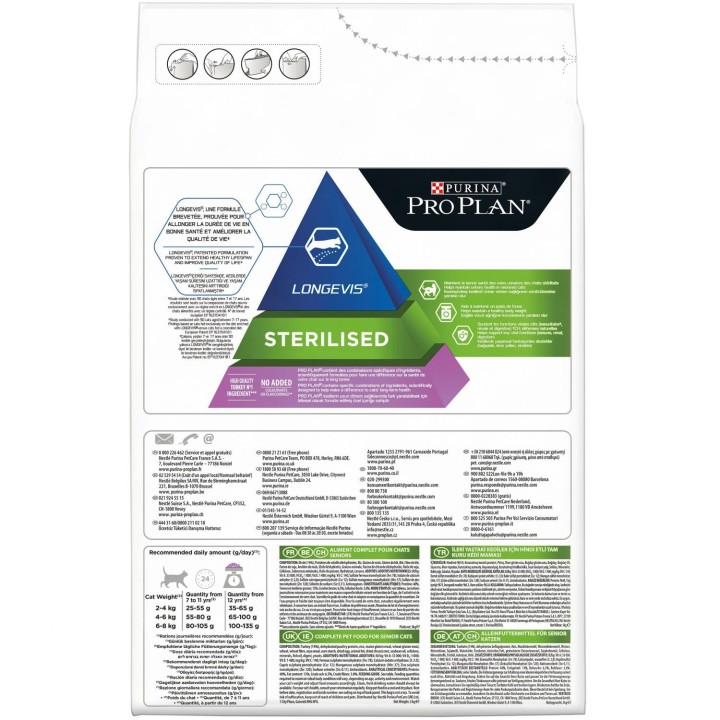Purina Pro Plan Sterilised 7+ Gato, Pienso para gatos - Kompymascotas